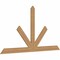 Ekena Millwork Saratoga Timber Gable Bracket, Western Red Cedar, 96"W x 52"H x 1 1/2"D x 5 1/2"F, 13/12 Pitch GBW096X52X0206SAR00SWR - alternate 3